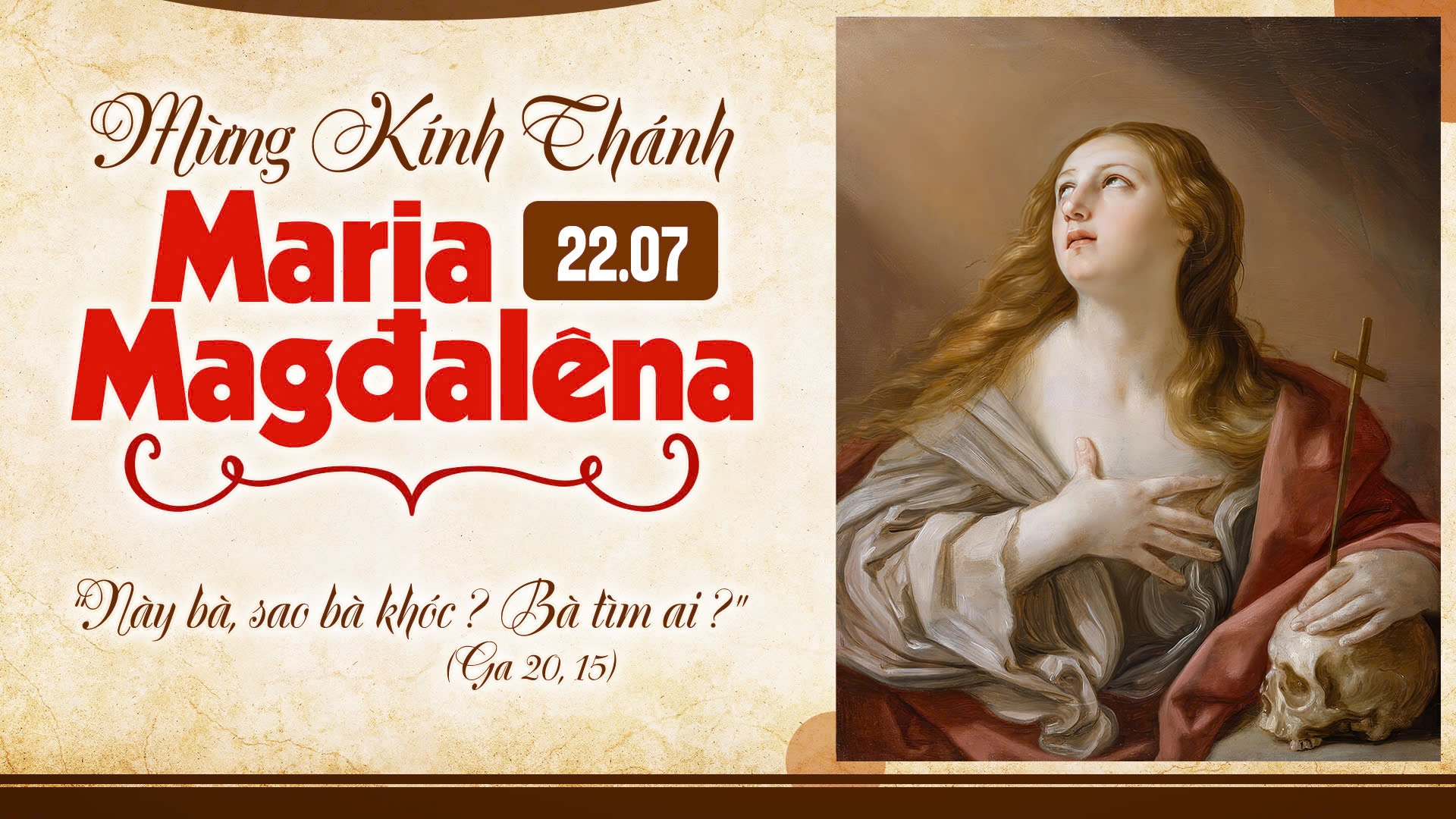 Suy Niệm Lời Chúa |Thứ Tư Sau Chúa Nhật Tuần XVI Mùa Thường niên - THÁNH NỮ MAGADALENA - Lễ kính| Mt 13,1-9 | Phút Cầu Nguyện